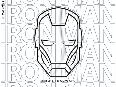 Ironman adobe adobeillustrator illustrator ironman logodesign marvel newdesign superhero tonystark