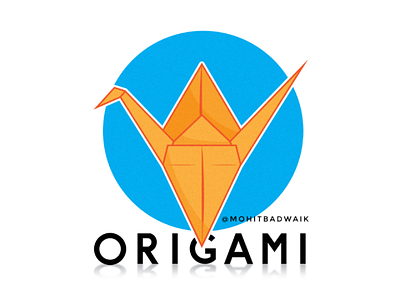 Origami logo💙 2020 adobe illustrator artwork design graphics logo artist logo design nature new origami paper sell traditional art vectorart