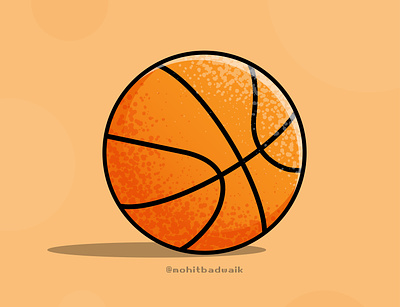 Basketball adobeillustrator artist ball basketball creative digitalart freelancer graphic design illustration logo new orange sports vectorartwork