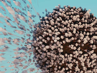 First day with X-Particles in Cinema4D