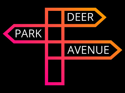 Band Logo for Deer Park Avenue band band logo design gradient logo graphic design icon logo music rock sign
