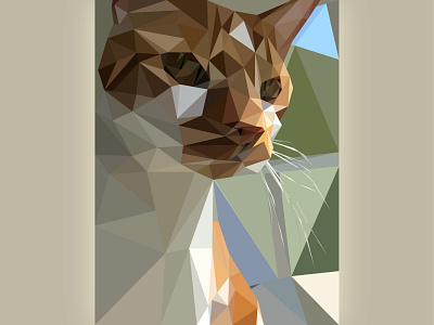 Cat Polygon Art