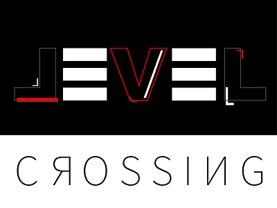 Level Crossing Design Idea #1 adobe branding design graphic graphic design grayscale illustration illustrator logo minimalist minimalist logo design typography vector