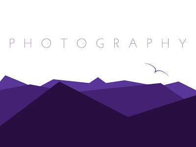 Photography adobe adobe illustrator design dribbbleweeklywarmup graphic design illustration illustrator minimalist mountain nature purple