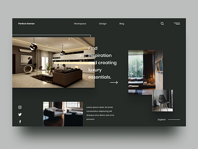 Interior Inspiration - Perfect Interior design interior ui uidesign uiuxdesign ux web webdesign webdesigner website