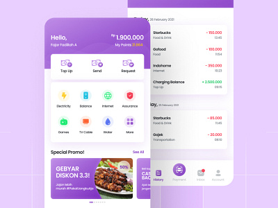 Uangku - Digital Wallet App Design branding design mobile mobile app mobile ui mobiledesign ui uidesign uiuxdesign ux