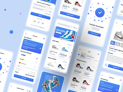 Bomb Sneakers - E-commarce App Design design mobile mobile app mobile ui mobiledesign ui uidesign uiuxdesign ux