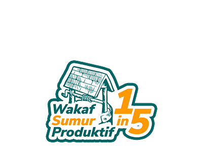 Wakaf Sumur 1 in 5 branding design graphic design icon logo