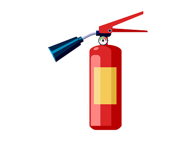 fire extinguisher concept fire extinguisher flat icon illustration vector