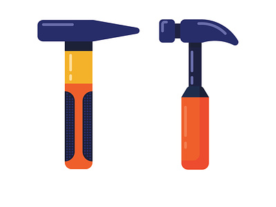 Hammers cartoon concept design flat flat design flat illustration hammers icon illustration tools vector
