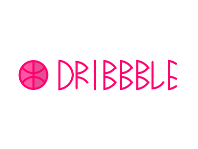 Dribbble Logo Redesign animation art design flat icon illustration logo minimal type typography vector