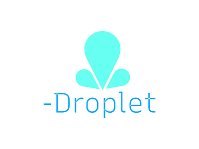 -Droplet Logo art design flat icon illustration logo minimal type typography vector