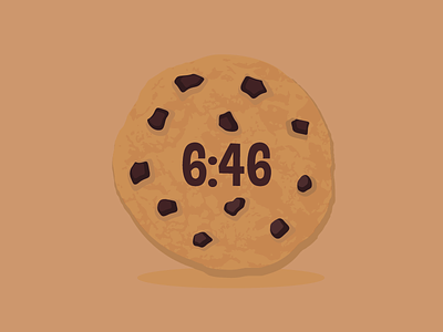 Chocolate Chip Cookie Watch Face