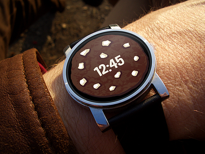 Double Chocolate Chip Watch Face (Android Wear) android android wear asus zen chocolate cookie moto 360 watchface