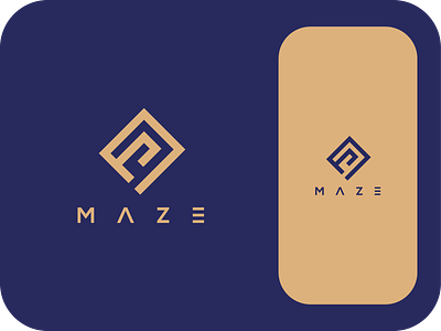 Maze branding labyrinth logo map maze minimal modern path