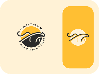 Panther Automation automation black panther branding logo minimal modern panther