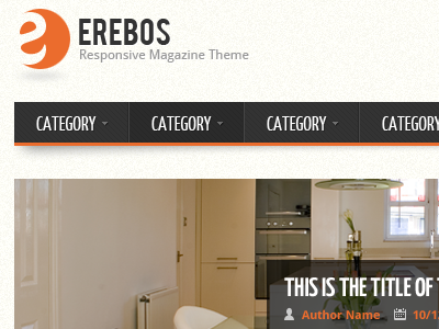 Erebos - Responsive Magazine Theme magazine orange responsive theme wordpress