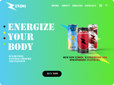 Energy Drink Landing Page