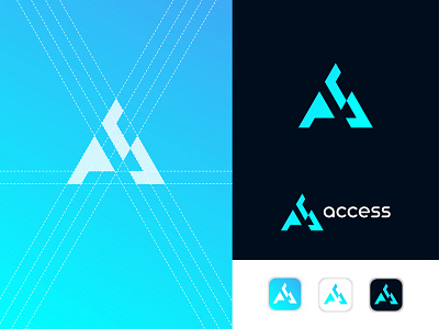 Letter A Logo Template abstract app icon brand identity branding business colorful company corporate creative flat icon letter a letter logo modern software technology