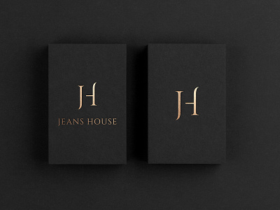 Modern Luxury JH Letter Monogram abstract brand identity branding business clothing company corporate creative fashion flat golden initial jeans jh letter logo luxury minimal modern monogram