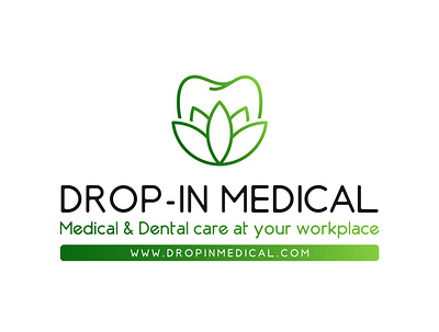 Drop in Medical branding dentist dentist logo design health illustration logo logo design logotipo minimal sophisticated vector