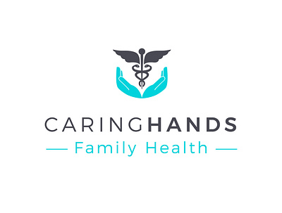 Caring Hands branding dentist logo design health illustration logo logotipo minimal sophisticated typography