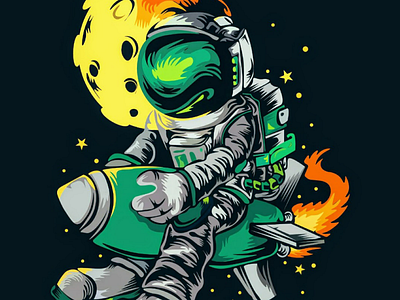 Spaceman👩‍🚀 3d art character art character design graphic designer graphic designing illustration rocket space