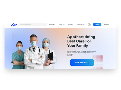 Medical Site Landpage 2d design designer dribble graphic designer graphic designing illustration logo ui