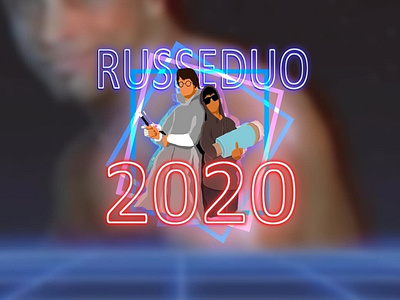 Russeduo2020 logo design illustration logo