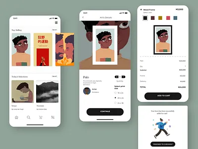 Prntr - UI/UX Design app design flat graphic design illustration illustrator minimal ui ux web