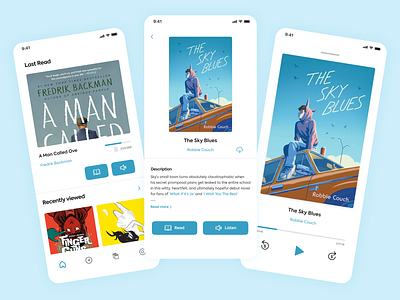 Book reading app UI Design