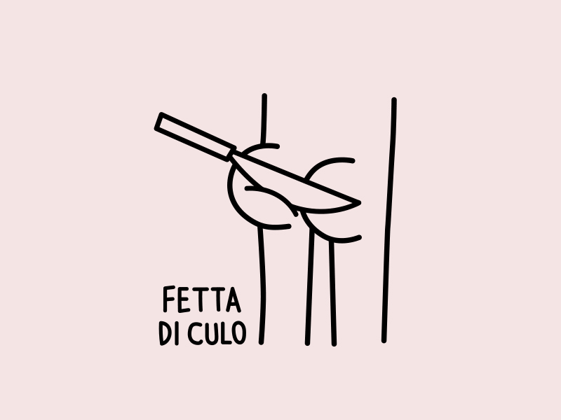 "Fetta di culo" | Cooletti serie animation character design drawing funny gif graphic illustration vector