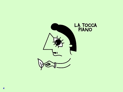 La tocca piano | Modi di dire Serie character design drawing eyes funny graphic illustration modididire vector