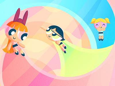 Powerpuff girls tribute cartoon character cute fan art girl illustration illustrator powerpuff powerpuff girls