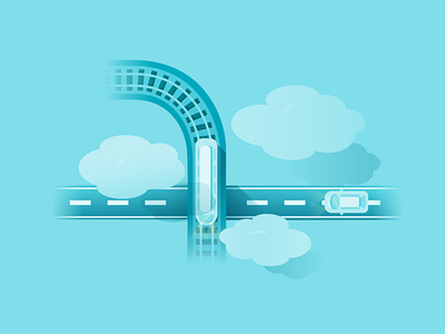 Transportation Illustration for Google Maps