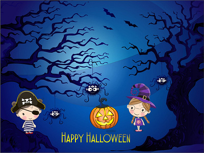 Happy Halloween card design design halloween halloween design halloween flyer halloween party happy halloween illustration