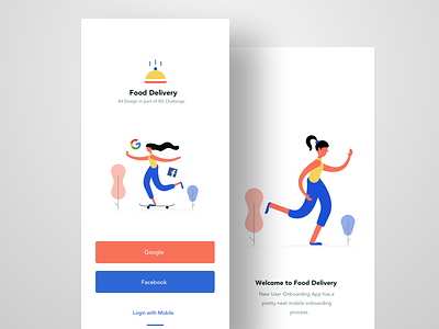 Food Delivery android app app design application design illustration mobile navigation search shop typography ui ux vector