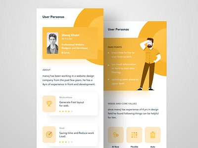 UX- Persona of Website Designer.