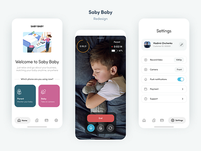 Redesign Saby Baby - Monitor Your Baby