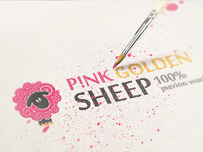 P!NK GOLDEN SHEEP logo brand