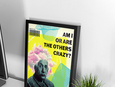 Crazy Einstein? abstract collage photoshop