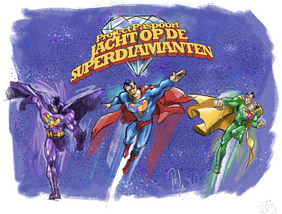 Super heroes - school curriculum visual illustration