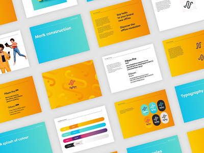 Brand guidelines for office brand blue brand creation brand design brand guide brand guidelines brand identity branding colorful logo logo design ui yellow