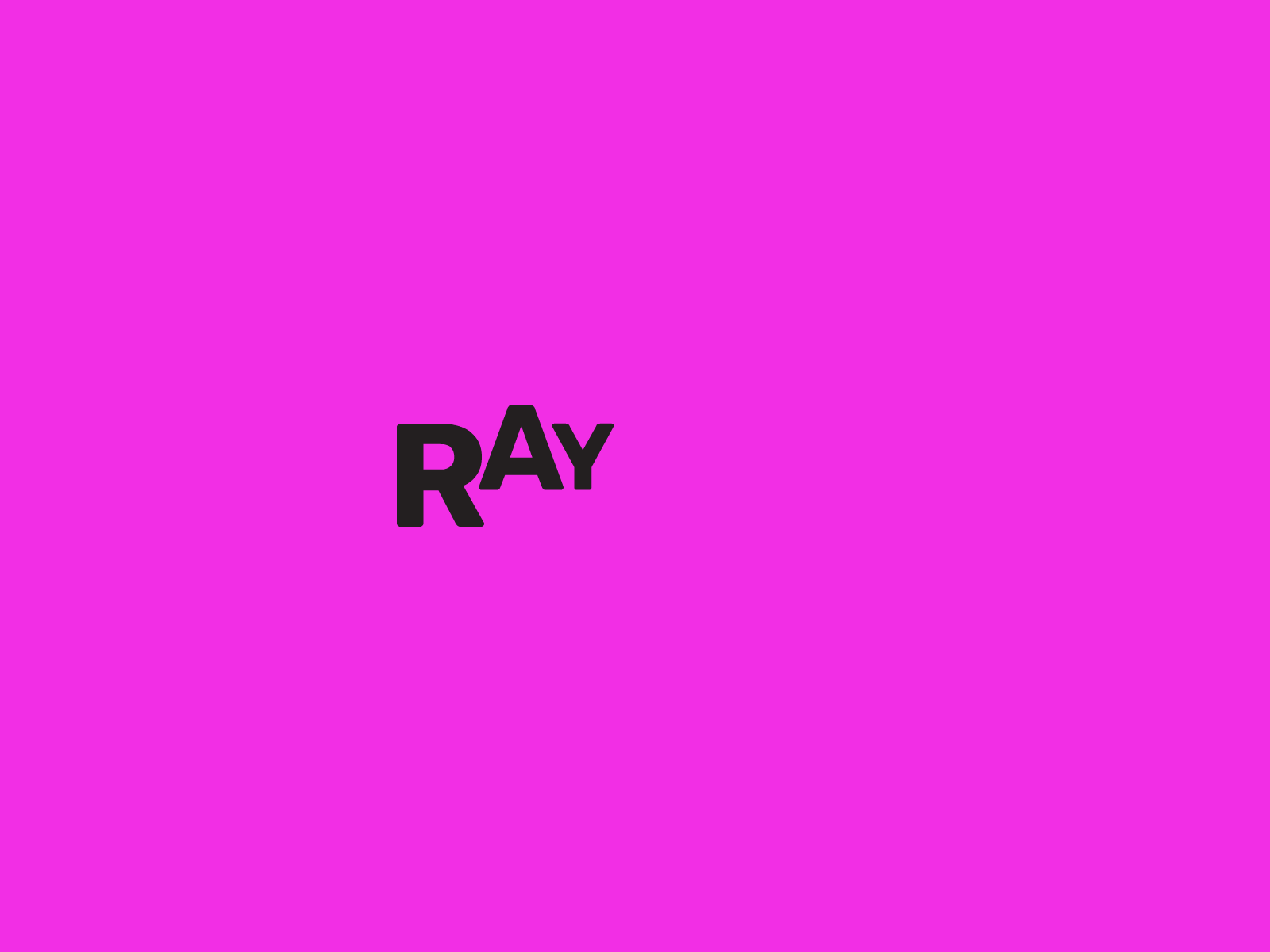 RayGun Animated Logo animation brand creation brand design brand identity branding logo logo animation logo design logotype monogram monogram logo pink