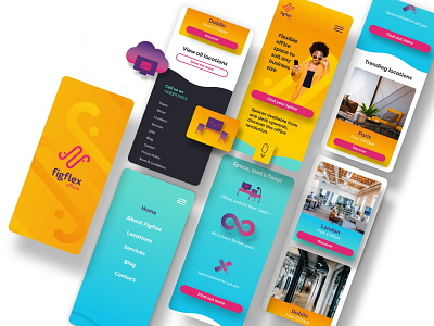 Approved Office Brand Mobile UI Homepage app branding colorful mobile design mobile ui ui ui design ux web design