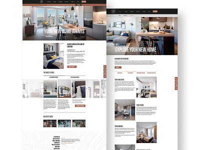 Luxury Apartments Desktop UI apartment desktop design digital design graphic design luxury property ui ui design uidesign ux website design