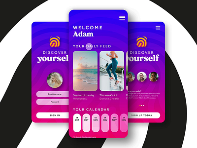 Mobile and App UI Demo brand design branding colorful mobile ui ui ui design uiux ux web design website