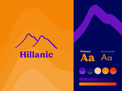 Hillanic Branding Concept 1 brand creation brand design brand designer brand identity branding branding design colorful graphic design logo logo design