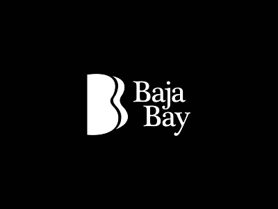 Baja Bay Logo Design beach black black and white brand design brand identity branding hotel logo lettermark logo logo design monogram logo travel