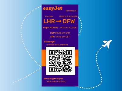 daily ui 023 - boarding pass